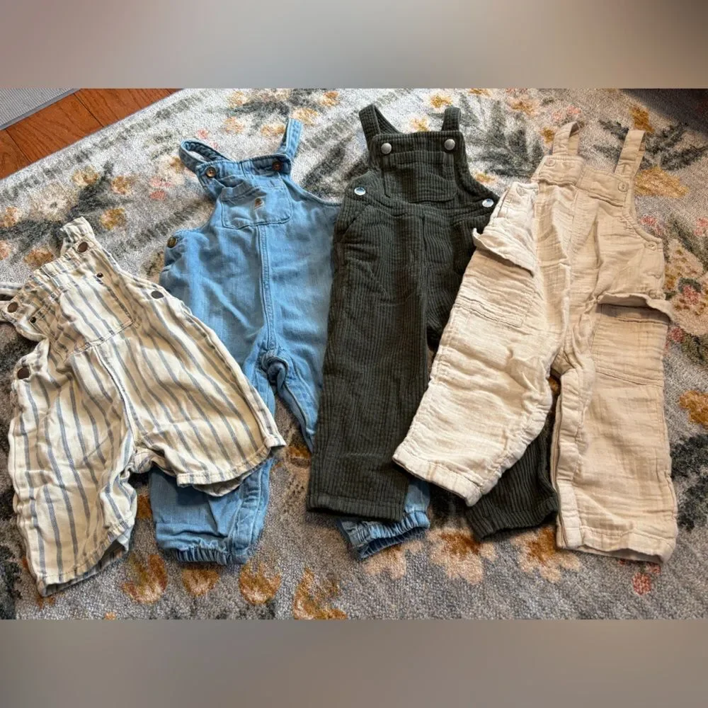 18m Baby Overalls lot - Gap, Old Navy, Zara